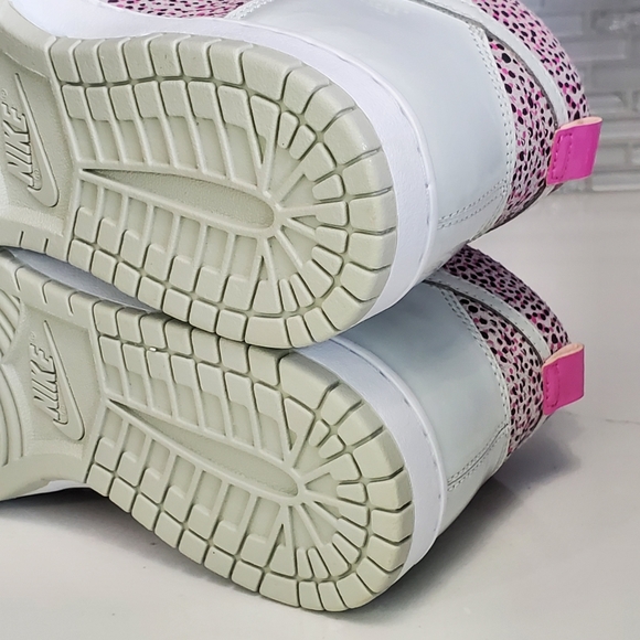 Nike Dunk High Skinny Print Medium Gray Laser Purple - Picture 7 of 12